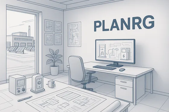 PLANRG Team bei der Elektroplanung